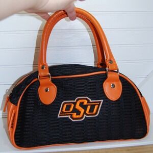 OSU Oklahoma‎ State Cowboys clutch purse by Alan Stuart Mesh/Leather NCAA